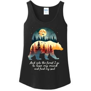 And Into The Forest I Go To Lose My Mind And Find My Soul Ladies Essential Tank