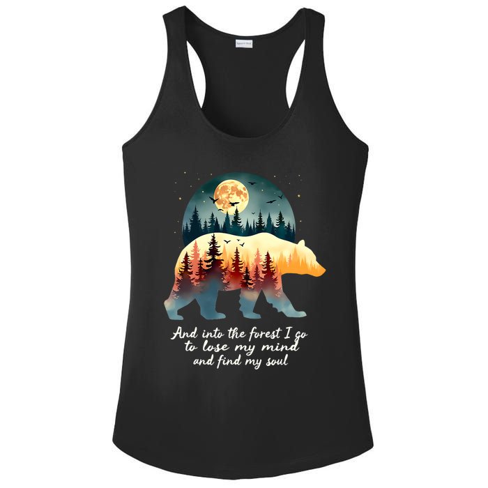 And Into The Forest I Go To Lose My Mind And Find My Soul Ladies PosiCharge Competitor Racerback Tank