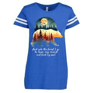 And Into The Forest I Go To Lose My Mind And Find My Soul Enza Ladies Jersey Football T-Shirt