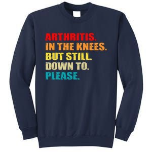 Arthritis In The Knees But Still Down To Please Funny Jokes Sweatshirt