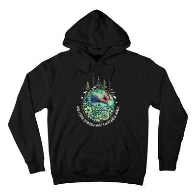 And I Think To Myself What A Wonderful World Hippie Peace Hoodie