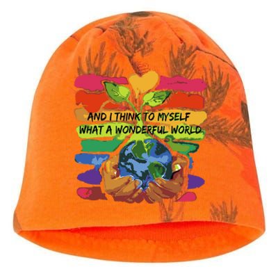 And I Think To Myself What A Wonderful World Kati - Camo Knit Beanie