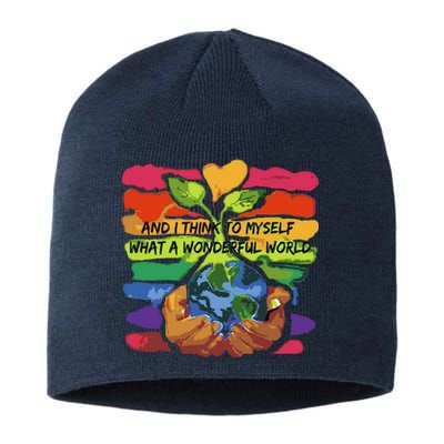 And I Think To Myself What A Wonderful World Sustainable Beanie