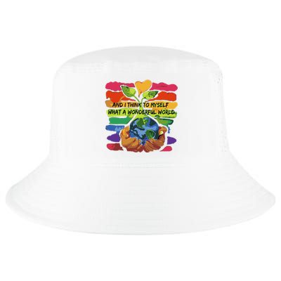 And I Think To Myself What A Wonderful World Cool Comfort Performance Bucket Hat