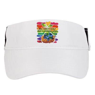 And I Think To Myself What A Wonderful World Adult Drive Performance Visor