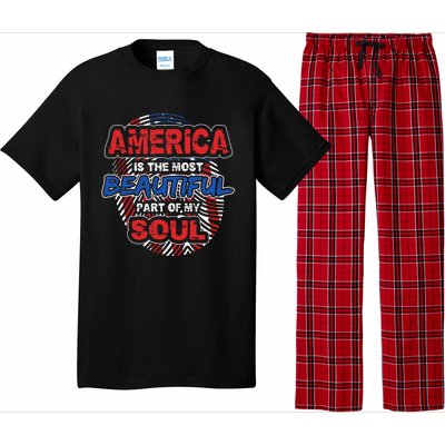 America Is The Most Beautiful Part Of My Soul Gift Gift Pajama Set