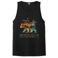 And Into The Forest I Go To Lose My Mind Camping Bear Retro PosiCharge Competitor Tank