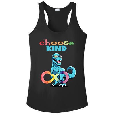 Autism Infinity Trex Choose Kind Gift Ladies PosiCharge Competitor Racerback Tank