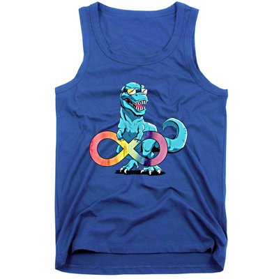 Autism Infinity Trex Dinosaur Funny Gift Tank Top