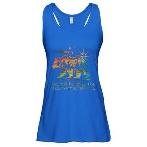 And Into The Forest I Go To Lose My Mind Camping Bear Ladies Essential Flowy Tank