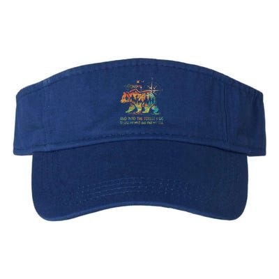 And Into The Forest I Go To Lose My Mind Camping Bear Valucap Bio-Washed Visor