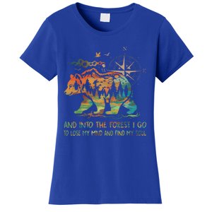 And Into The Forest I Go To Lose My Mind Camping Bear Women's T-Shirt