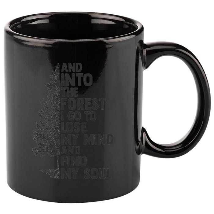 And into the forest I go to lose my mind and find my soul 11oz C Handle Ceramic Mug