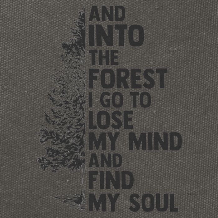 And into the forest I go to lose my mind and find my soul Cotton Canvas Backpack