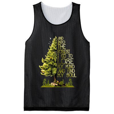 And Into The Forest I Go To Lose My Mind And Find My Soul Mesh Reversible Basketball Jersey Tank
