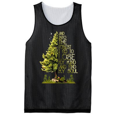 And Into The Forest I Go To Lose My Mind And Find My Soul Mesh Reversible Basketball Jersey Tank