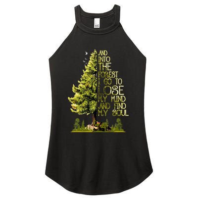 And Into The Forest I Go To Lose My Mind And Find My Soul Women's Perfect Tri Rocker Tank