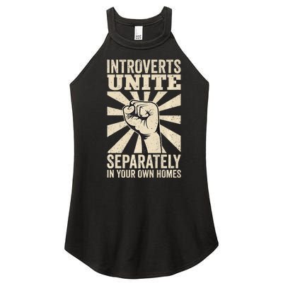 Antisocial Introverts Unite Separately In Your Own Homes Women’s Perfect Tri Rocker Tank