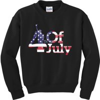 American Independence USA Flag 4th Of July Statue Of Liberty Kids Sweatshirt