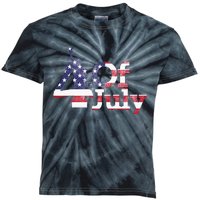 American Independence USA Flag 4th Of July Statue Of Liberty Kids Tie-Dye T-Shirt