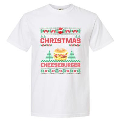 All I Want Is More Cheeseburger Christmas Pajama Party Gift Garment-Dyed Heavyweight T-Shirt