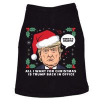 All I Want For Christmas Is Trump Back In Office Funny Doggie Tank