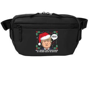 All I Want For Christmas Is Trump Back In Office Funny Crossbody Pack