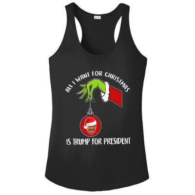 All I Want For Christmas Is Trump For President 2024 Ladies PosiCharge Competitor Racerback Tank