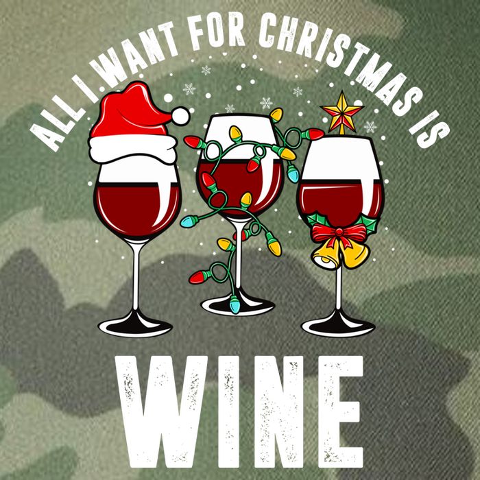 All I Want Christmas Is Wine Legacy Tie Dye Trucker Hat