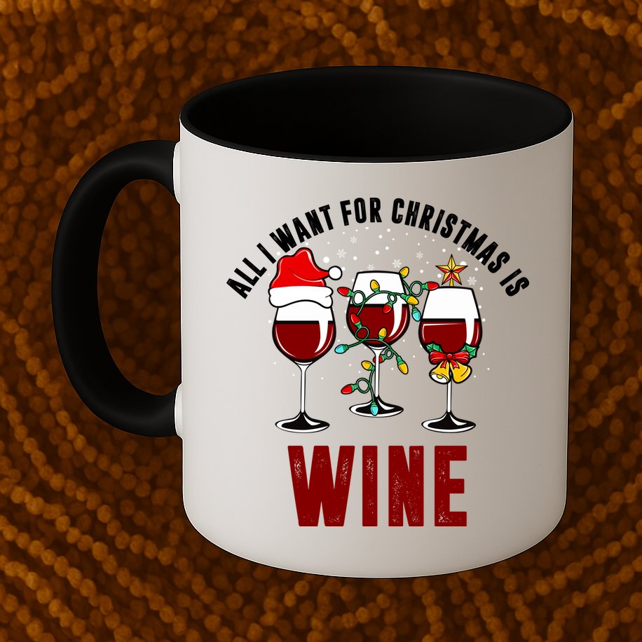 All I Want Christmas Is Wine Mug
