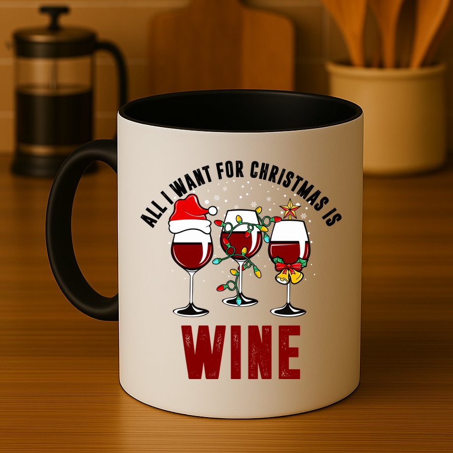All I Want Christmas Is Wine Mug