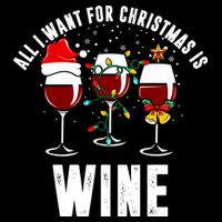 All I Want Christmas Is Wine 16 in Basic Backpack
