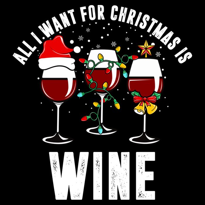 All I Want Christmas Is Wine 16 in Basic Backpack