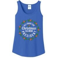 All I Want For Christmas Is A New President Gift Ladies Essential Tank