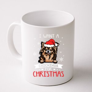 All I Want For Christmas Is A Chihuahua Santa Reindeer Great Gift Coffee Mug