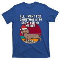 All I Want For Christmas Is Show You My Weiner Dog Dachshund Cute Gift T-Shirt