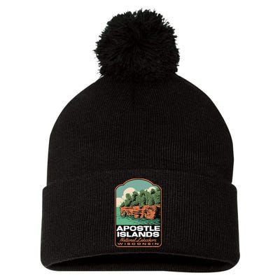 Apostle Islands Wisconsin Pom Pom 12in Knit Beanie