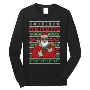 All I Want Is Guns Ugly Christmas Hunting Long Sleeve Shirt