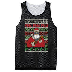 All I Want Is Guns Ugly Christmas Hunting Mesh Reversible Basketball Jersey Tank