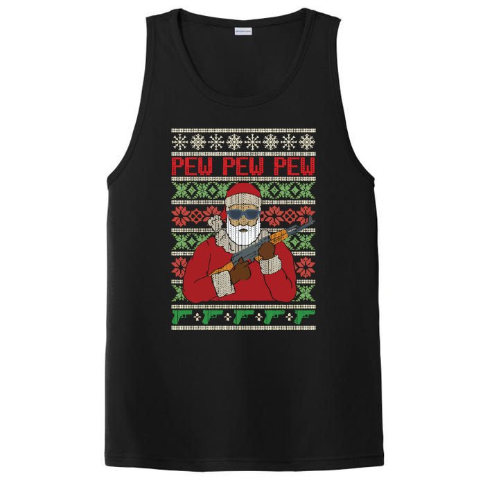 All I Want Is Guns Ugly Christmas Hunting PosiCharge Competitor Tank