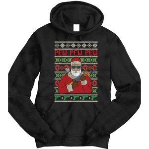 All I Want Is Guns Ugly Christmas Hunting Tie Dye Hoodie