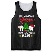 All I want for Christmas is My Two Front Teeth Funny Mesh Reversible Basketball Jersey Tank