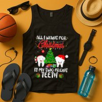 All I want for Christmas is My Two Front Teeth Funny Tank Top