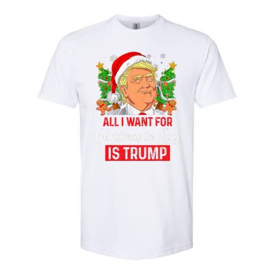 All I Want For Christmas In July Is Trump Funny Santa Summer Softstyle CVC T-Shirt