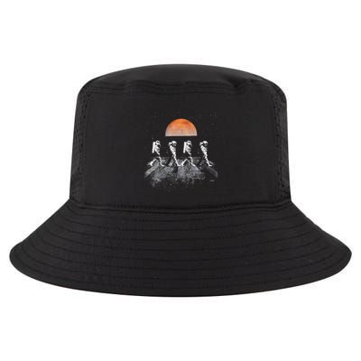 Astronauts In Walking In Space Occupy Mars Cool Comfort Performance Bucket Hat