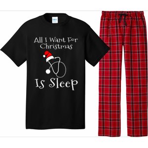 All I Want For Christmas Is Sleep Nurse Nursing Student Gift Pajama Set