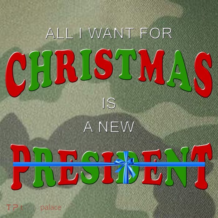 All I Want For Christmas Is A New President Legacy Tie Dye Trucker Hat