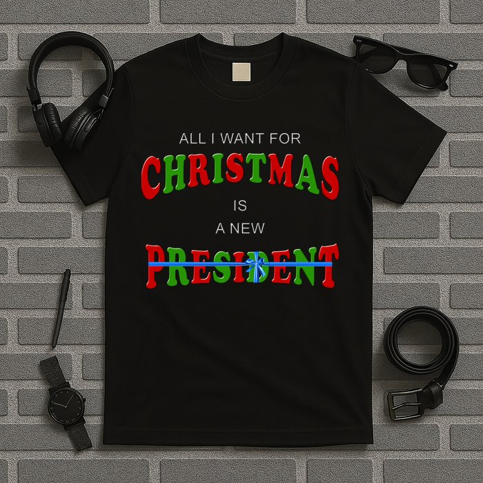 All I Want For Christmas Is A New President T-Shirt