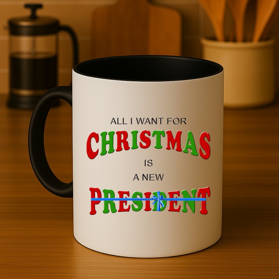 All I Want For Christmas Is A New President Mug