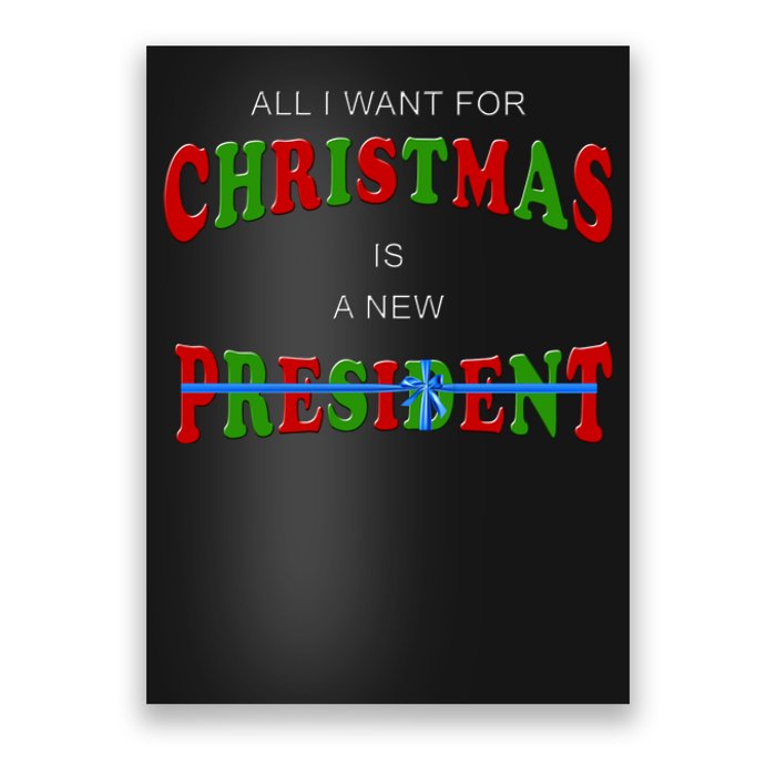 All I Want For Christmas Is A New President Poster